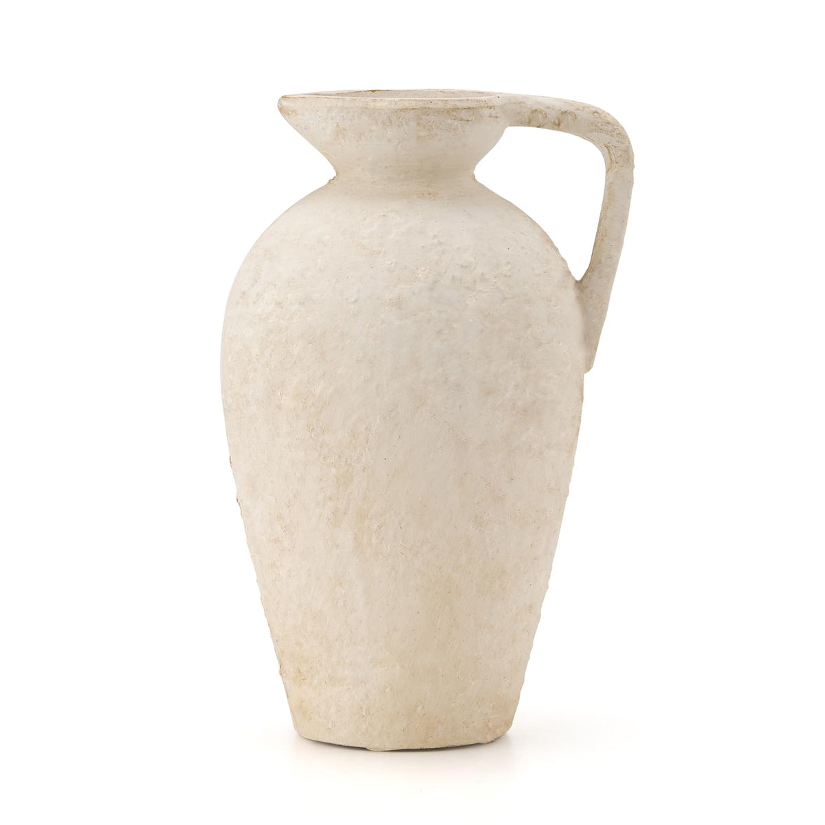 LUKA Ceramic Rustic Farmhouse Vase 9.25-inch Terracotta Vase